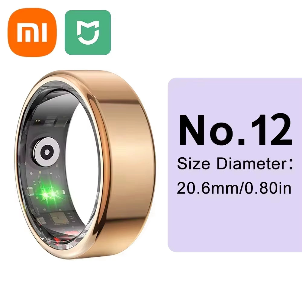 XIAOMI Smart Ring Bluetooth Health Monitoring Blood Oxygen Sleep Heart Rate Multi-Sport Modes Waterproof IP68&5ATM Men Women New