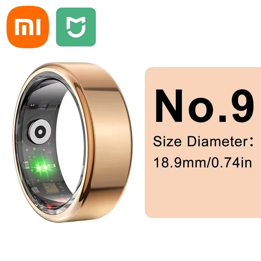 XIAOMI Smart Ring Bluetooth Health Monitoring Blood Oxygen Sleep Heart Rate Multi-Sport Modes Waterproof IP68&5ATM Men Women New