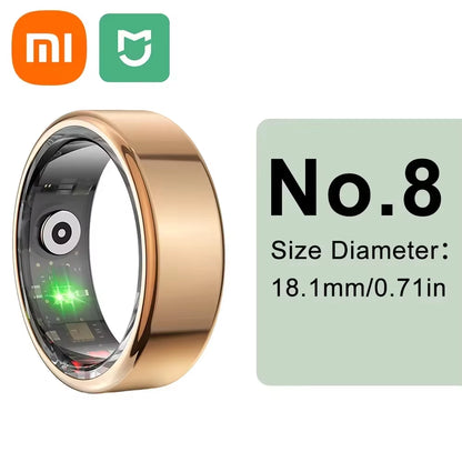 XIAOMI Smart Ring Bluetooth Health Monitoring Blood Oxygen Sleep Heart Rate Multi-Sport Modes Waterproof IP68&5ATM Men Women New