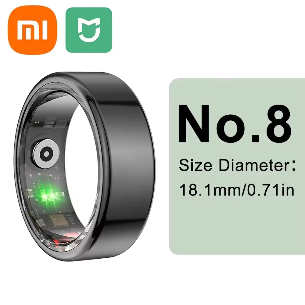 XIAOMI Smart Ring Bluetooth Health Monitoring Blood Oxygen Sleep Heart Rate Multi-Sport Modes Waterproof IP68&5ATM Men Women New