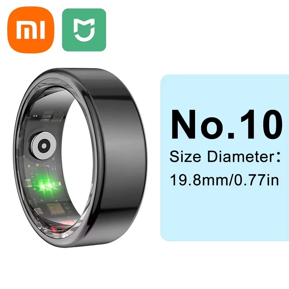 XIAOMI Smart Ring Bluetooth Health Monitoring Blood Oxygen Sleep Heart Rate Multi-Sport Modes Waterproof IP68&5ATM Men Women New